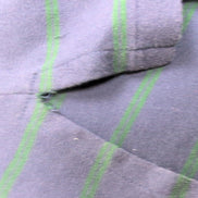 Polo Ralph Lauren Homme XL Bleu Marine Rayures Vertes Logo Vert Polo