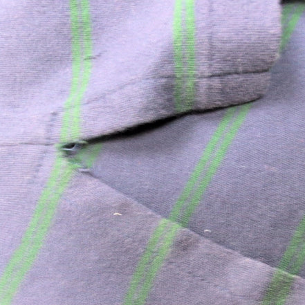 Polo Ralph Lauren Homme XL Bleu Marine Rayures Vertes Logo Vert Polo