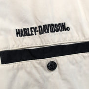 Harley Davidson Chemise Noire Blanche Brodée Manches Courtes Homme Taille M