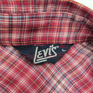 Chemise Levi's western cowboy rouge à carreaux taille M #202e