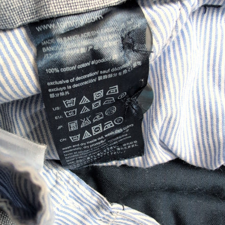 Pantalon chino bleu marine à rayures Tommy Hilfiger taille W28xL30 FR38 #36ct