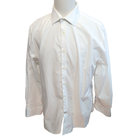 Chemise Tommy Hilfiger Blanche Coton Col Classique Taille XL