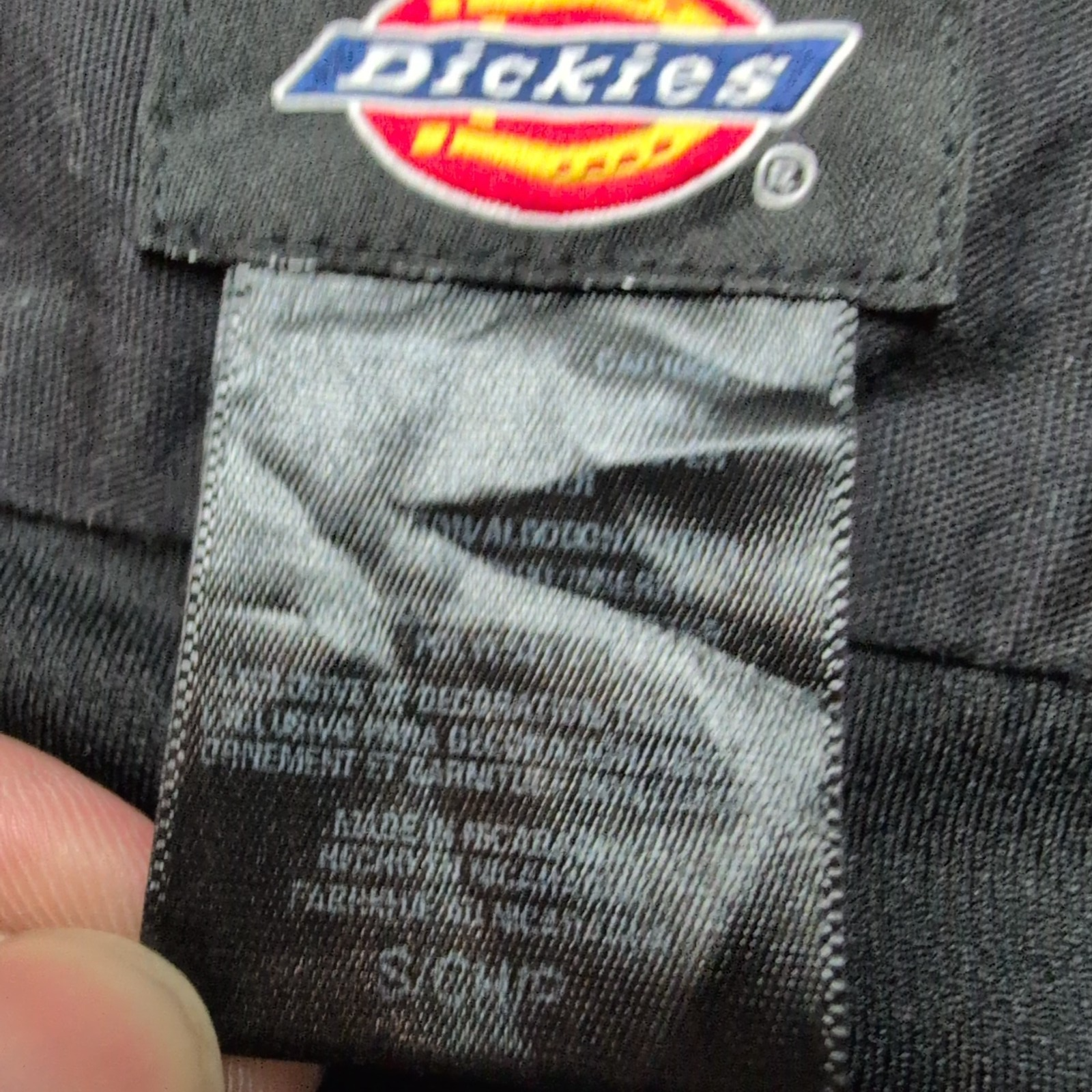 Chemise Dickies S Noire Workwear US Legend Cars Brodée Aération Mch courtes