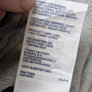 Gilet Zippé Tommy Hilfiger Femme Gris avec Écusson Brodé - Taille 2XL