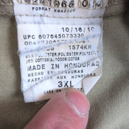 Chemise Dickies 3XL Made in Honduras Beige Workwear Manches Courtes