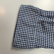 Chemise Ralph Lauren Homme M Bleu Petits Carreaux Logo Rouge Vintage