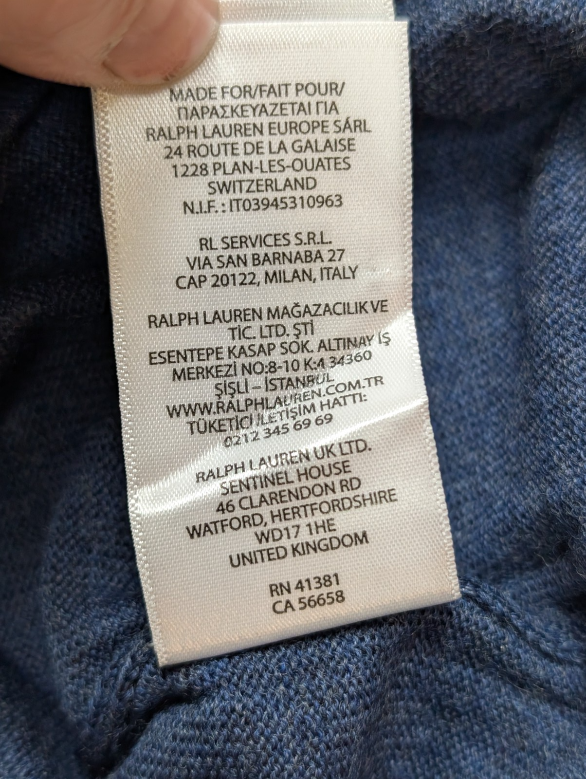Pull Polo Ralph Lauren Neuf avec Étiquette - 100% Laine Mérinos - Taille XS