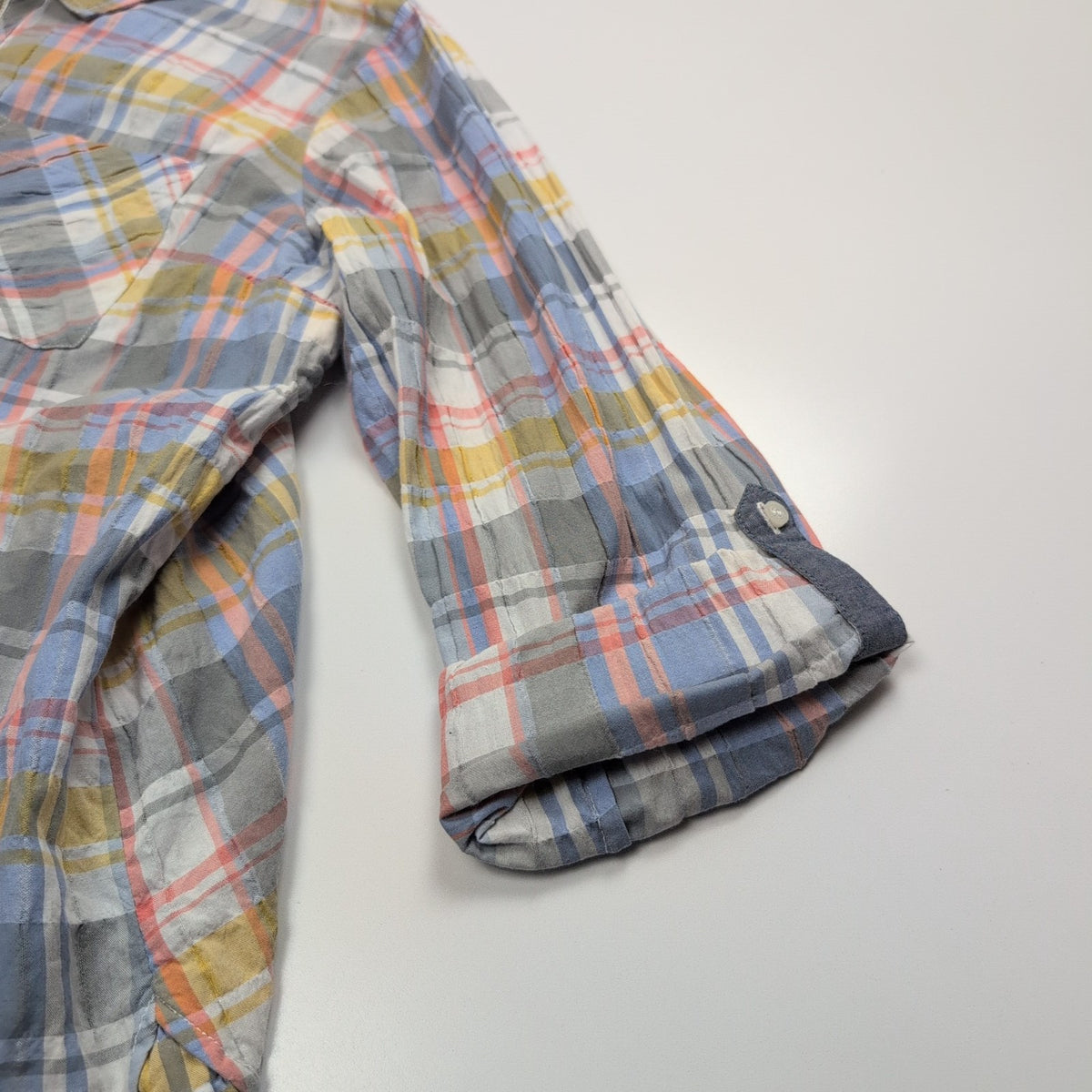 Chemise Tommy Hilfiger Femme XL XXL Carreaux Zip 2 Poches Coton Vintage