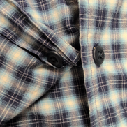 Chemise Nautica XL Carreaux Bleu Logo Métal Poche Manches Courtes