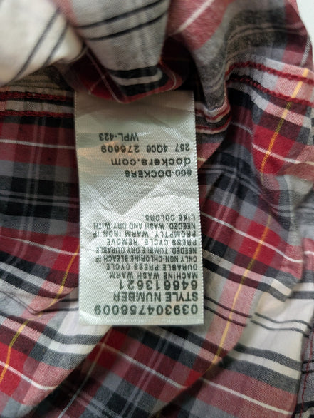 Chemise Dockers rouge à carreaux taille M #166msch