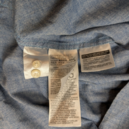 Chemise LEVI'S Bleu Effet Jean Denim Manches Longues - Taille M
