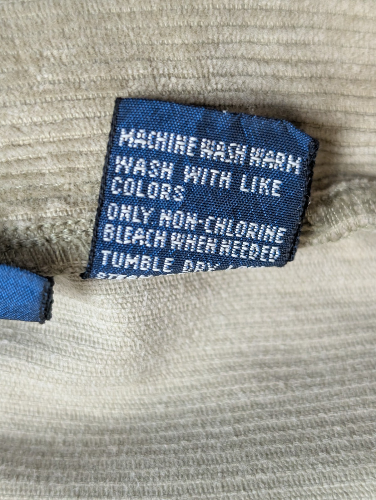 Pantalon Velours Fin Cargo Polo Ralph Lauren W35 L32 Crème Très Bon État