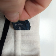 Polo Ralph Lauren Homme M Blanc Rayures Noires Logo Noir Polo Manches Courtes