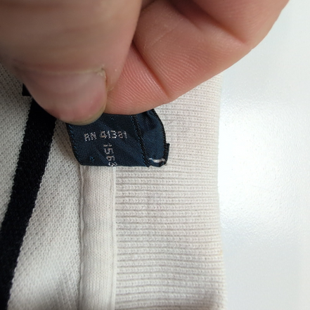 Polo Ralph Lauren Homme M Blanc Rayures Noires Logo Noir Polo Manches Courtes