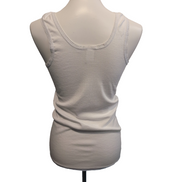 Débardeur Femme Taille 40/42 Blanc Dentelle 100% Coton Sans Marque Neuf