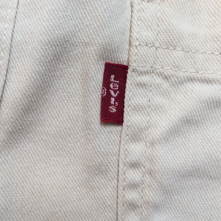 Levi’s chemise jean blanc cassé vintage 2 poches boutons métal taille M