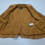 Veste cuir marron clair Sei avec franges femme taille XL #29c
