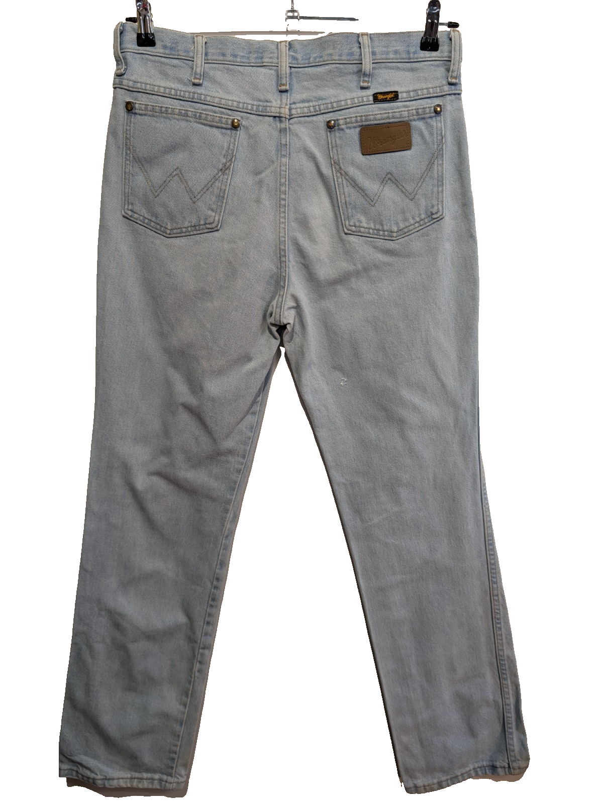 Jean Wrangler Homme Vintage Bleu W34 L32 Denim Robuste Épais Taille Élastique