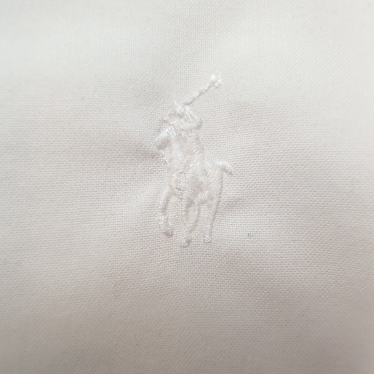 Chemise Ralph Lauren XL Blanche Coton Logo Blanc Ton sur Ton Classique