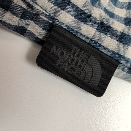 The North Face chemise bleu carreaux une poche taille M coton