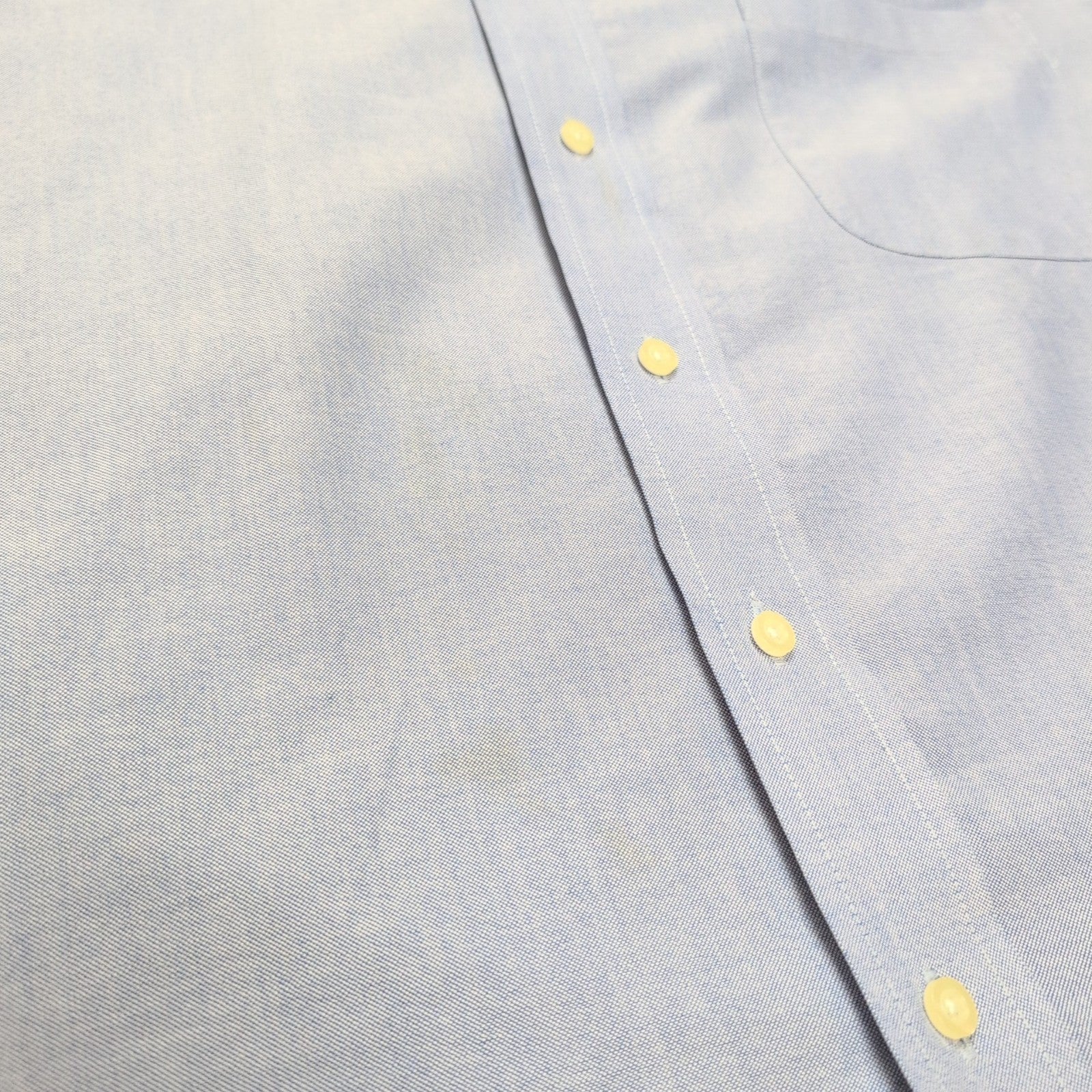 Chemise Chaps bleu clair coton Oxford manches longues 1 poche L XL
