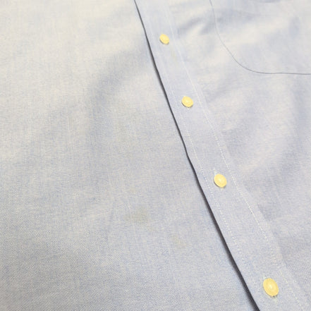 Chemise Chaps bleu clair coton Oxford manches longues 1 poche L XL