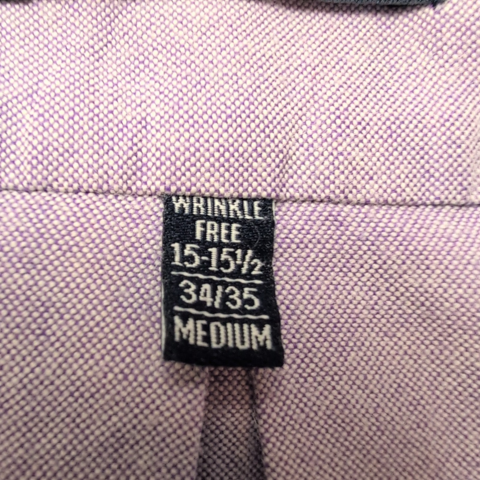 Chemise Chaps Coton Oxford lilas manches longues 1 poche M L