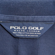 Polo manches courtes Polo Ralph Lauren Golf L bleu marine rayures coton Pima