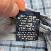 Chemise CHAPS manches courtes bleu à carreaux taille XL #233msch