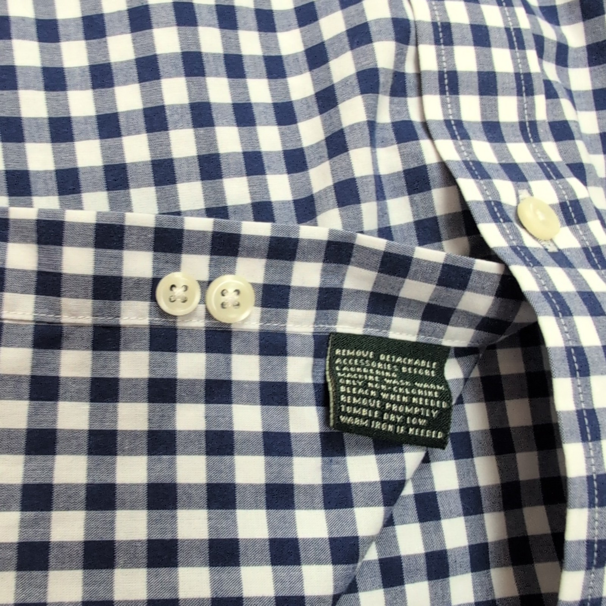 Chemise Lauren Ralph Lauren M bleu blanc col blanc Classic Fit coton