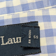 Chemise Ralph Lauren bleu ciel petits carreaux taille XL #2511