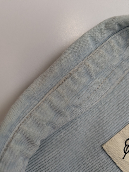Chemise EDDIE BAUER T.XL TALL Velours Côtelé Vert Pâle Vtg