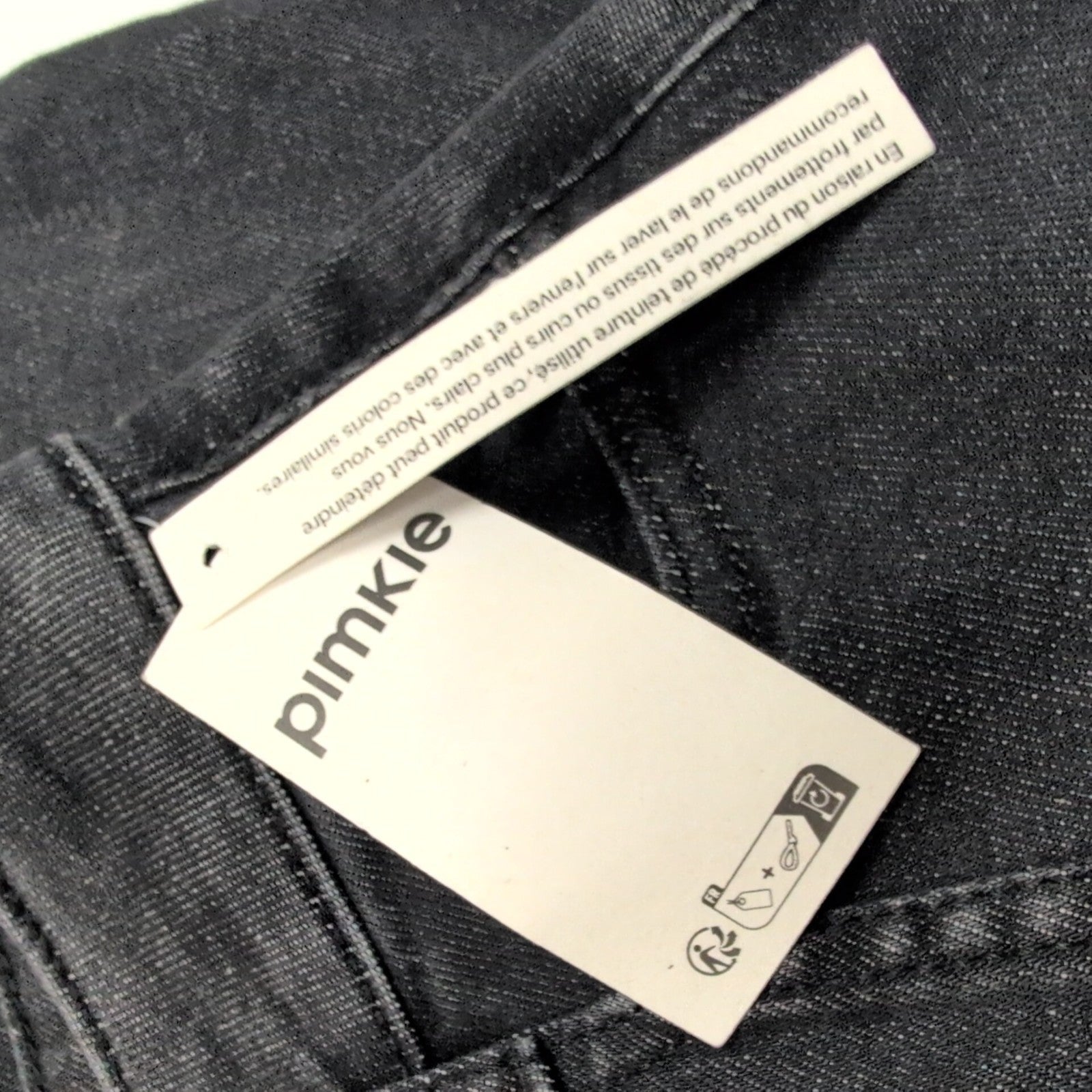 Jupe Longue Femme T34 Pimkie Jean Noir Stretch Neuve Étiquette 