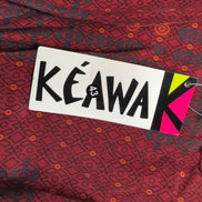 Robe Kéawa Femme L Bordeaux Rouille Motifs Sans Manches Neuve Étiquette