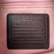 Sac Coach cuir bordeaux rouge vin bandoulière 36 cm très bon état