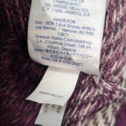 CHAPS Pull Femme M Violet Mauve Chevrons Coton Manches 3/4