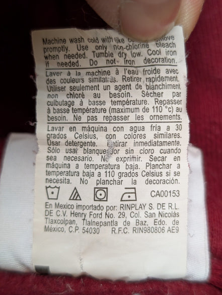 Sweat à Capuche CHAMPION Vintage Homme S Bordeaux Hoodie Logo Brodé Rare