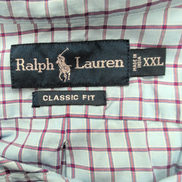 Chemise Ralph Lauren XXL Bleu Bordeaux Classic Fit Button Down Shirt