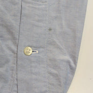 Chemise Ralph Lauren Blake M Bleu Clair Logo Marron Coton manches longues