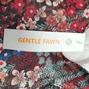 Haut Femme Gentle Fawn 2XL Fleuri Doublé Manches Longues Rouge Neuf Étiquette