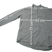 Chemise CHAPS verte menthe à rayures avec poche et logo brodé taille XL #253msch