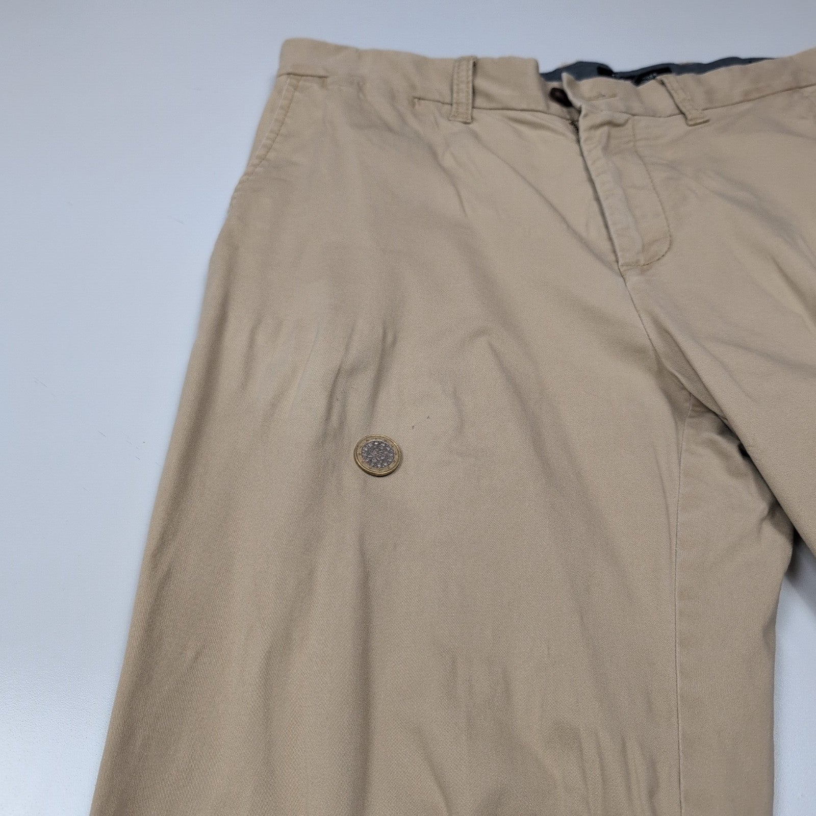 Pantalon chino Tommy Hilfiger beige stretch taille W34xL30 FR44 #48ct