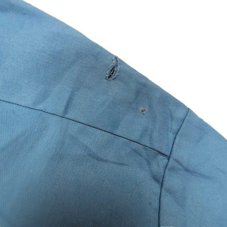 Chemise Dickies bleu clair uni manches courtes brodée taille M homme