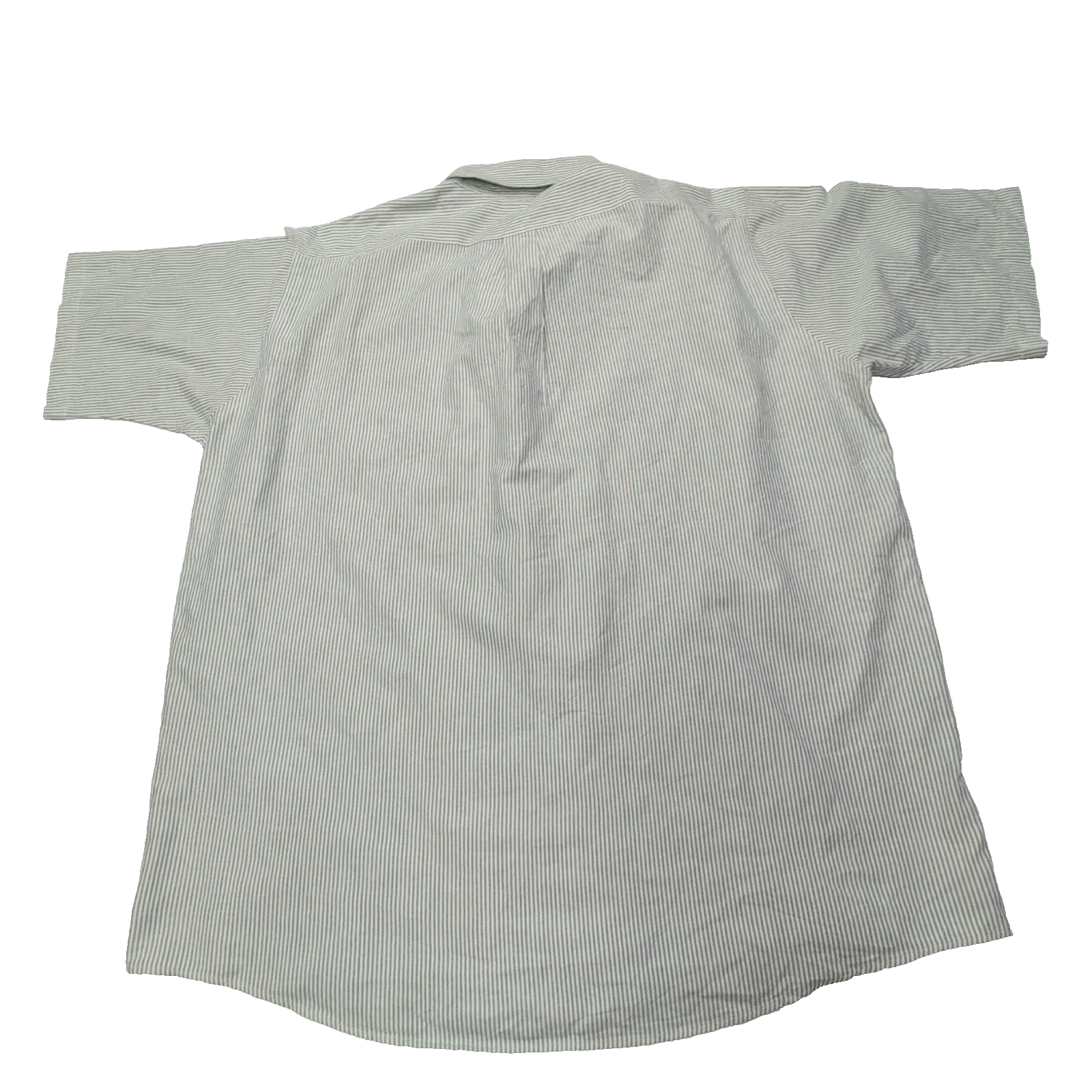 Chemise L.L. Bean verte à rayures manches courtes taille XXL #84e