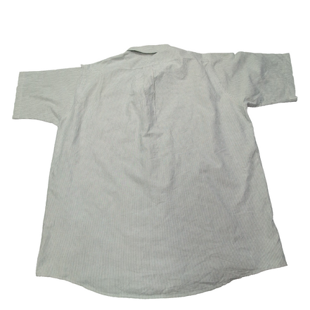 Chemise L.L. Bean verte à rayures manches courtes taille XXL #84e
