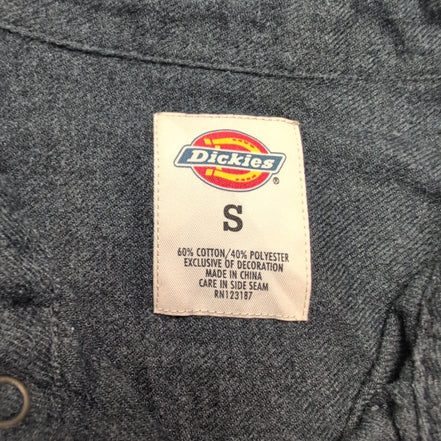 Chemise Dickies flanelle grise foncée manches longues taille S