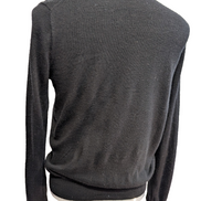 Pull Polo Ralph Lauren Laine Mérinos Noir Col Rond Taille S Logo Gris | 546WSR