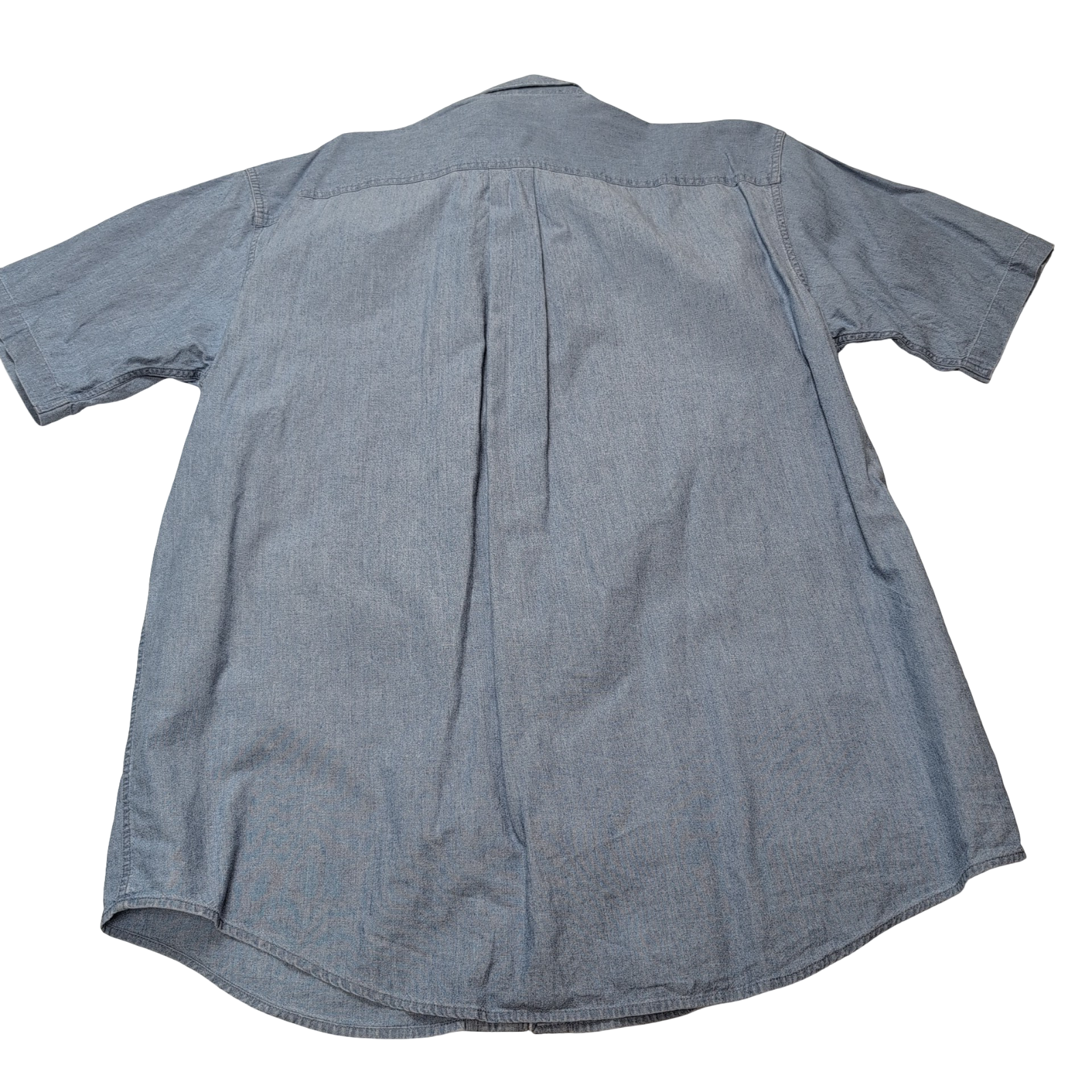 Chemise L.L. Bean bleue effet jean manches courtes taille M 1 poche