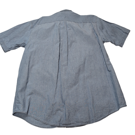 Chemise L.L. Bean bleue effet jean manches courtes taille M 1 poche