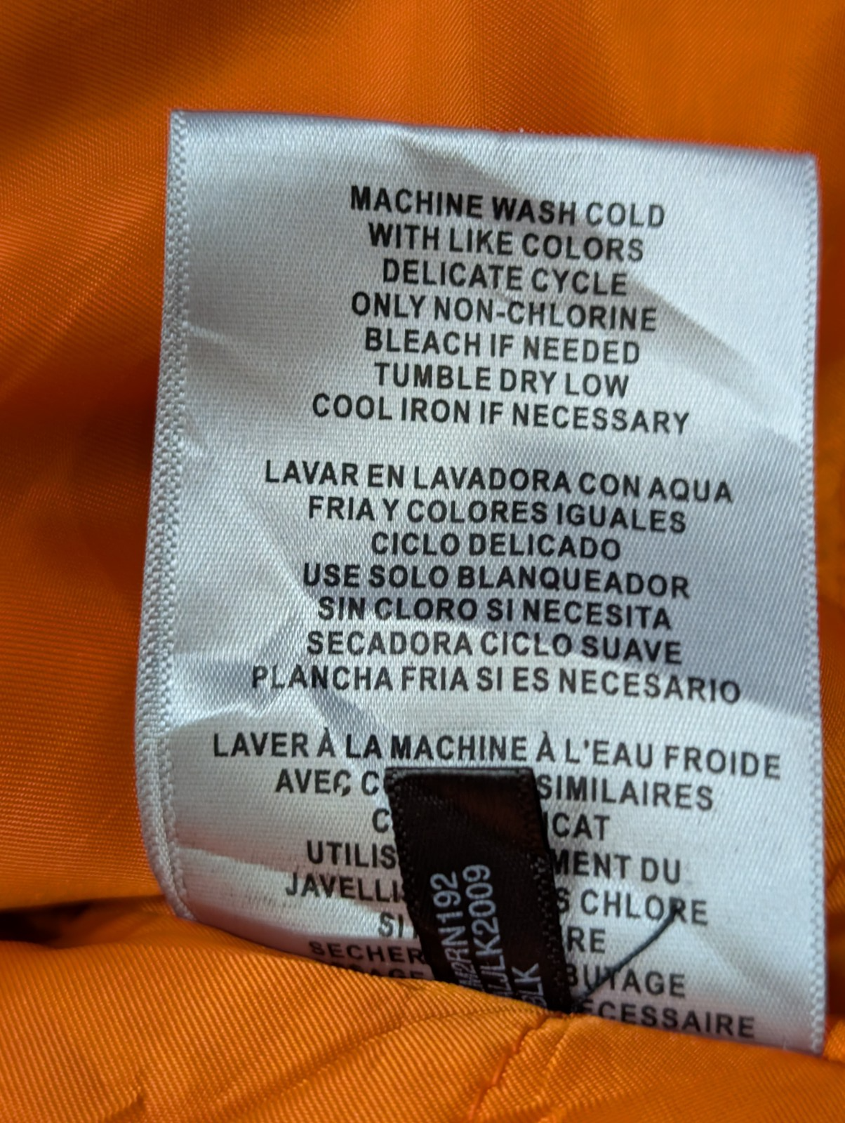 Levi's Blouson Veste Bomber Varsity Homme Noir L Chaud Doublure Orange | 300BSR